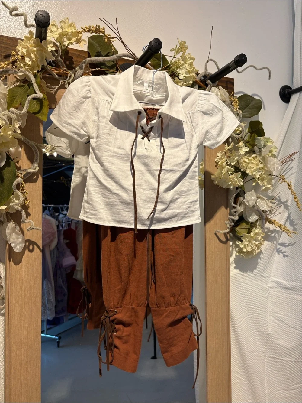 Kids Rustic Pirate Costume Set in Brown and Gray